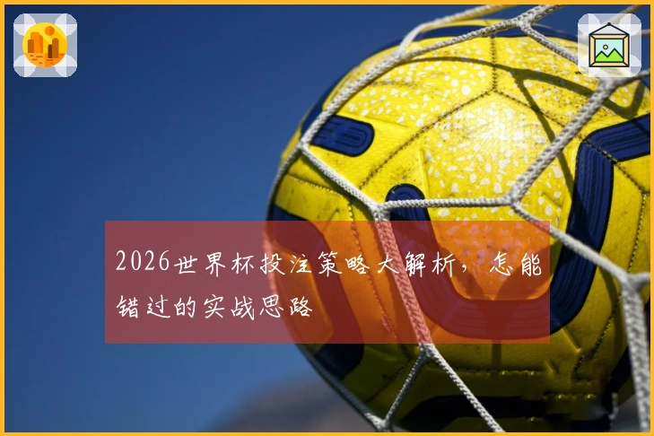 2026世界杯投注策略大解析，怎能错过的实战思路